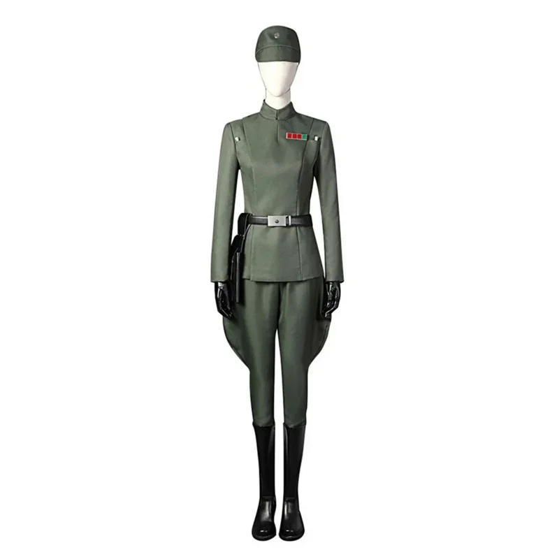 Women Star Imperial Officer Cosplay Costume Wars Galactic Empire Obi Wan Kenobi Military Uniform Outfit With Hat M20