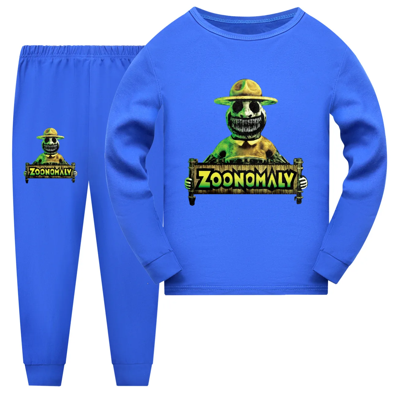 New Game ZOONOMALY Clothes Kids Cartoon Pajama Sets Junior Boys Long Sleeve Tops Pants 2pcs Sets Baby Girls Nightwear 4-14 Years