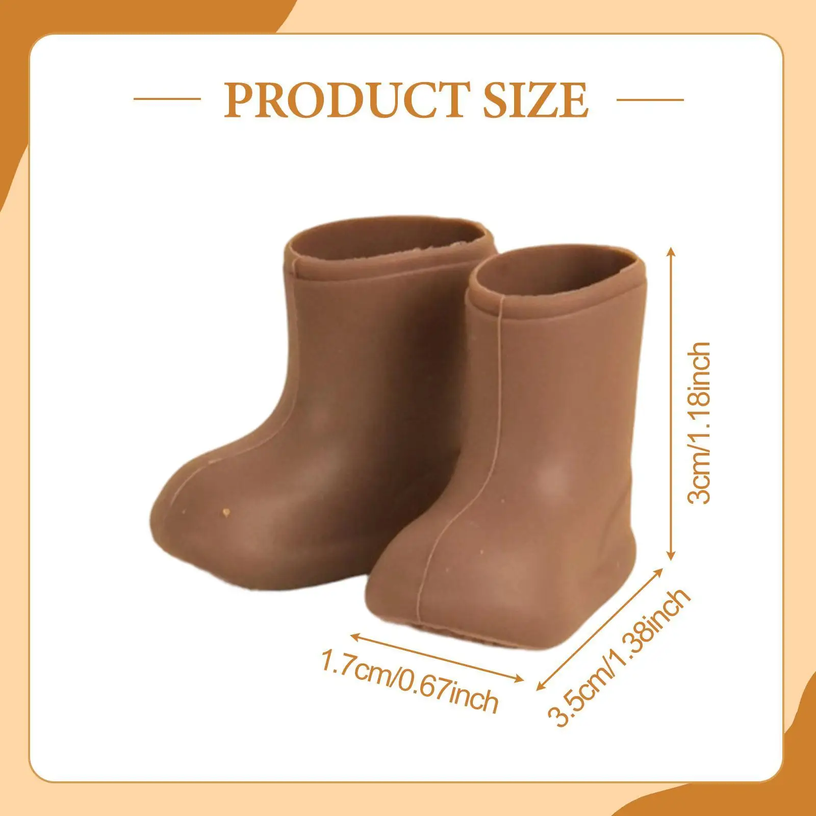 

Миниатюрные силиконовые дождевые сапоги для кукол, нескользящая обувь для кукол OB11 BJD, коллекция для детей и взрослых