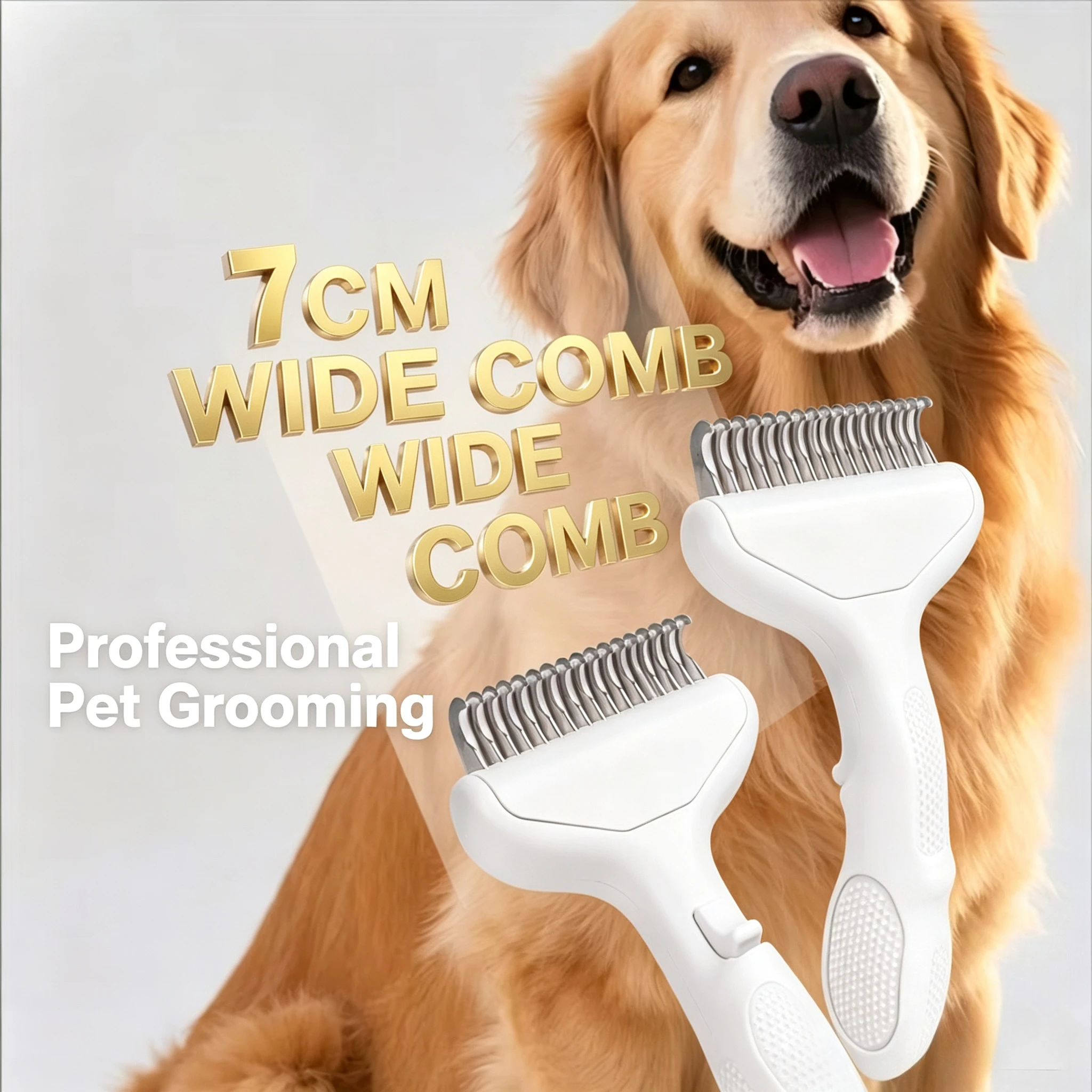 Dog Comb Knife Dogs Brush One-click Pet Hair Removal Hair Knot Self Cleaning Dogs Comb Massage Cat Brush Dog Grooming Brushes