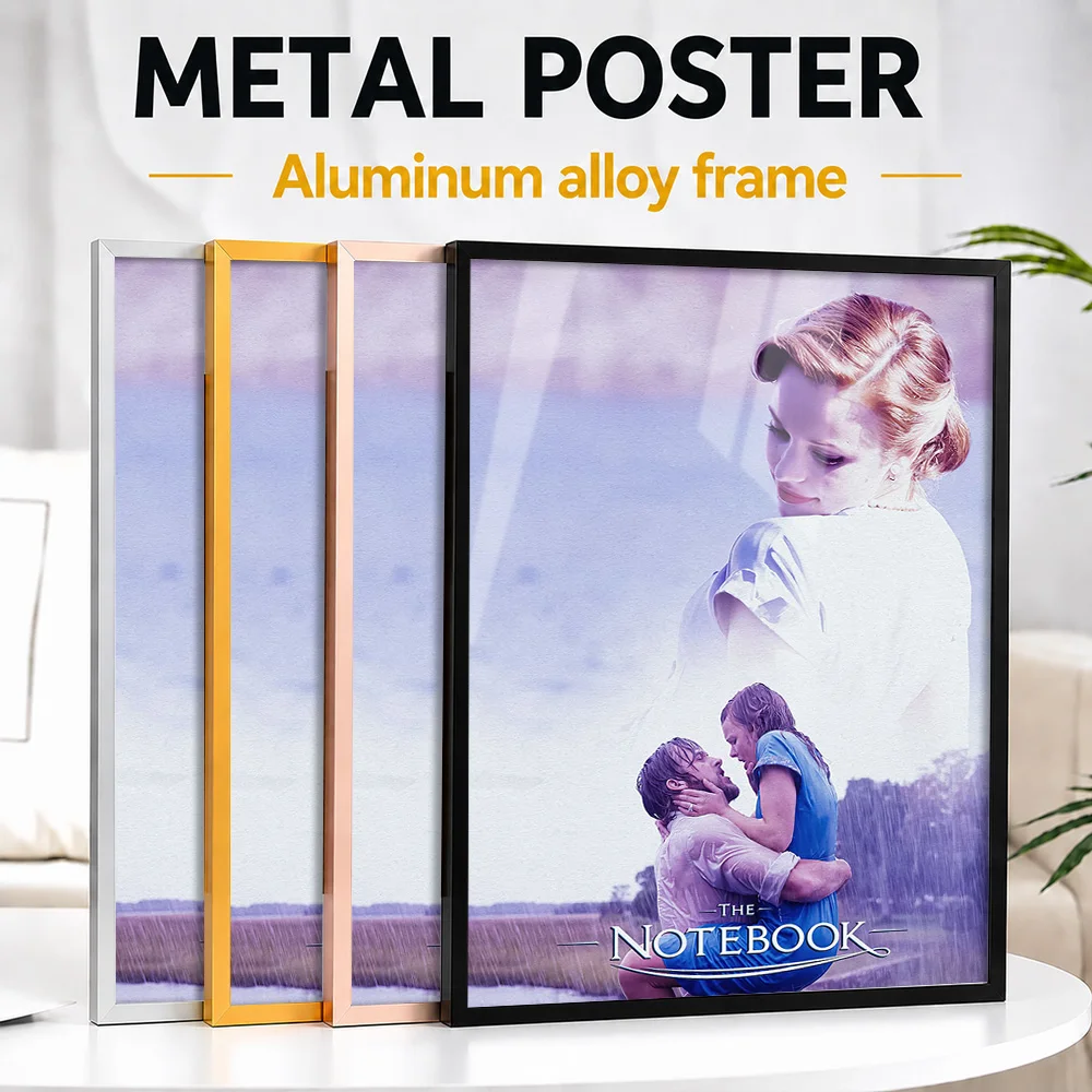 The Notebook Movie Framed Metal Poster Personalized Photo Iconic Screen Style Wall Art For Game Room Thoughtful Cinephile Gift
