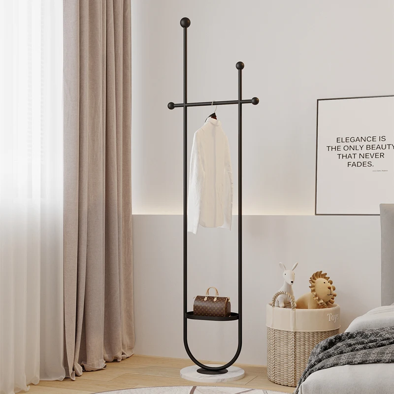 

Bedroom Storage Coat Racks Living Room Magazine Garment Aesthetics Creative Hanging Hanger Open Luxury Porte Manteau Furniture