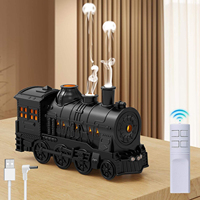 New 300ML Train Air Humidifier Ultrasonic Aromatherapy Diffuser USB Fragrance Essential Oil Aroma Difusor Jellyfish Humidifier