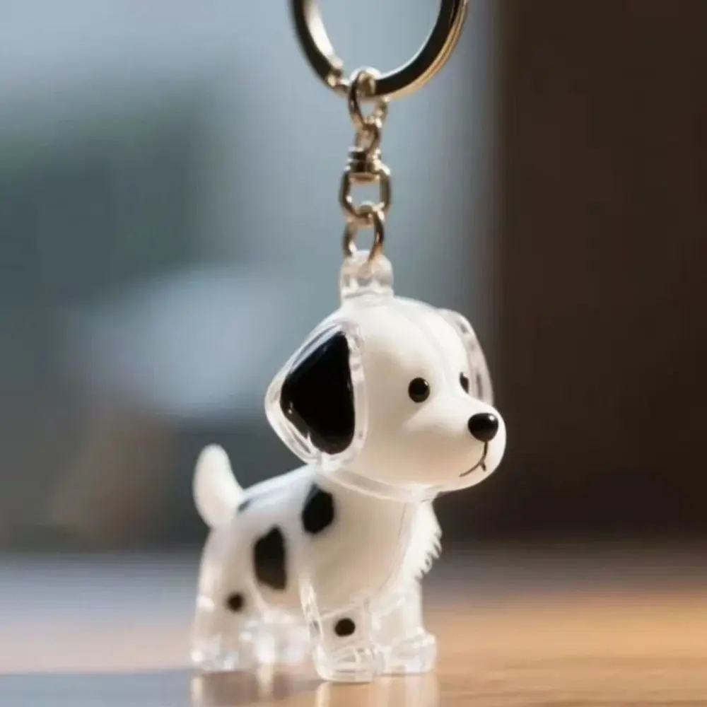 

Dog Shape Dog Hair Storage Box Hair Grooming DIY Handmade Pet Hair Keychain Transparent Keyring Puppy Pendants Pet lovers