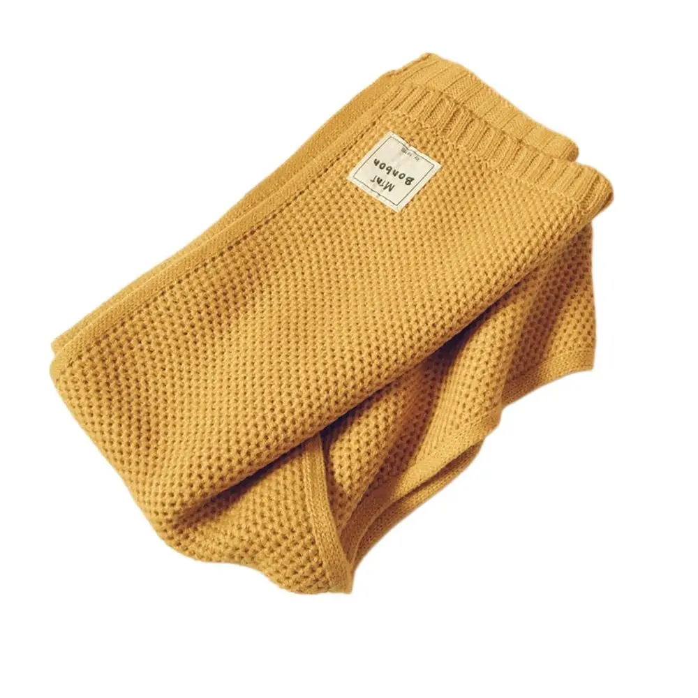 Versátil otoño estilo Ins algodón Color sólido tejido chal estilo coreano envoltura silenciador bufanda para niños