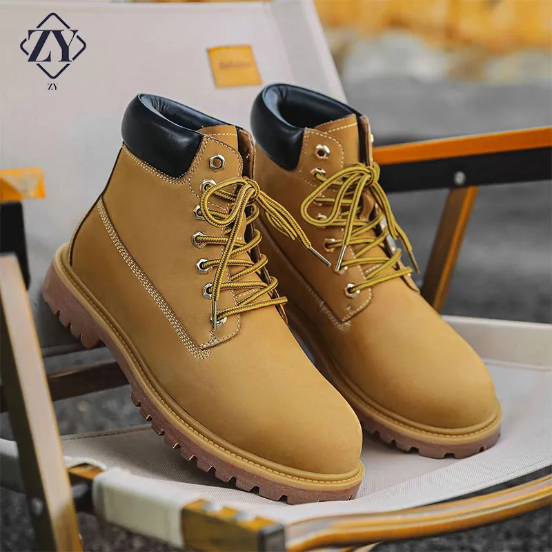 Men boots Fashion  Boots Snow Boots Outdoor Casual cheap timber Lover Autumn Winter shoes ST01  man shoes men casual man shoes