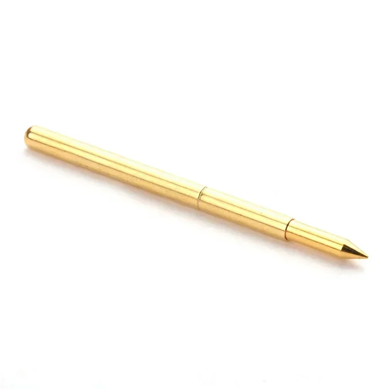 100PCS/bag Gold-plated PA125-B1 Pointed Spring Test Probe With An Outer Diameter Of 2.0mm And A Length of 33.35mm For Testing