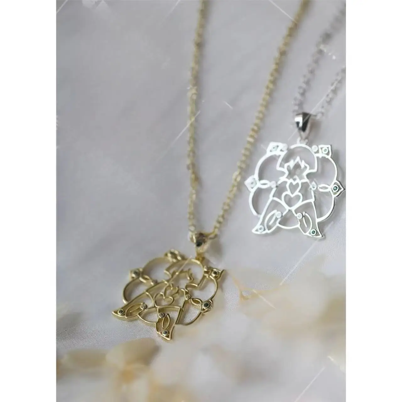Game Genshin Impact Wanderer Peregrinus Necklace Cosplay Balladeer Scaramouche Kunikuzushi Pendant Necklace Choker Jewelry Gift