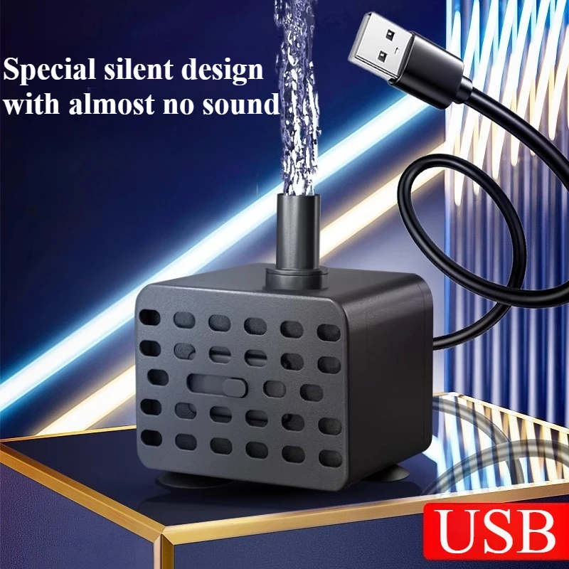 1-3W Leise 5V USB-Mikro-Bürstenlose Tauchpumpe, Mini-Fontänenfilterpumpe als Ersatz für Haustier-Wasserspender – Detail 5