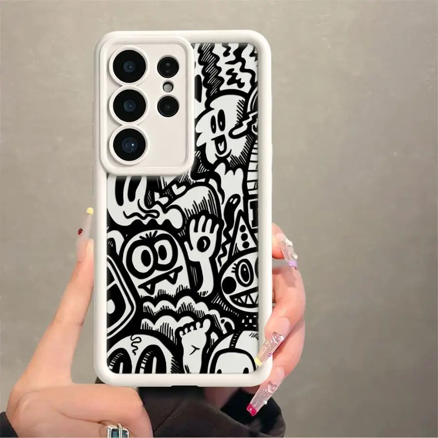 Fashion Graffiti Art Case for Samsung Galaxy S26 S24 ultra S20 FE S25 S23 Note 20 Ultra S22 Plus S21 Phone Cover