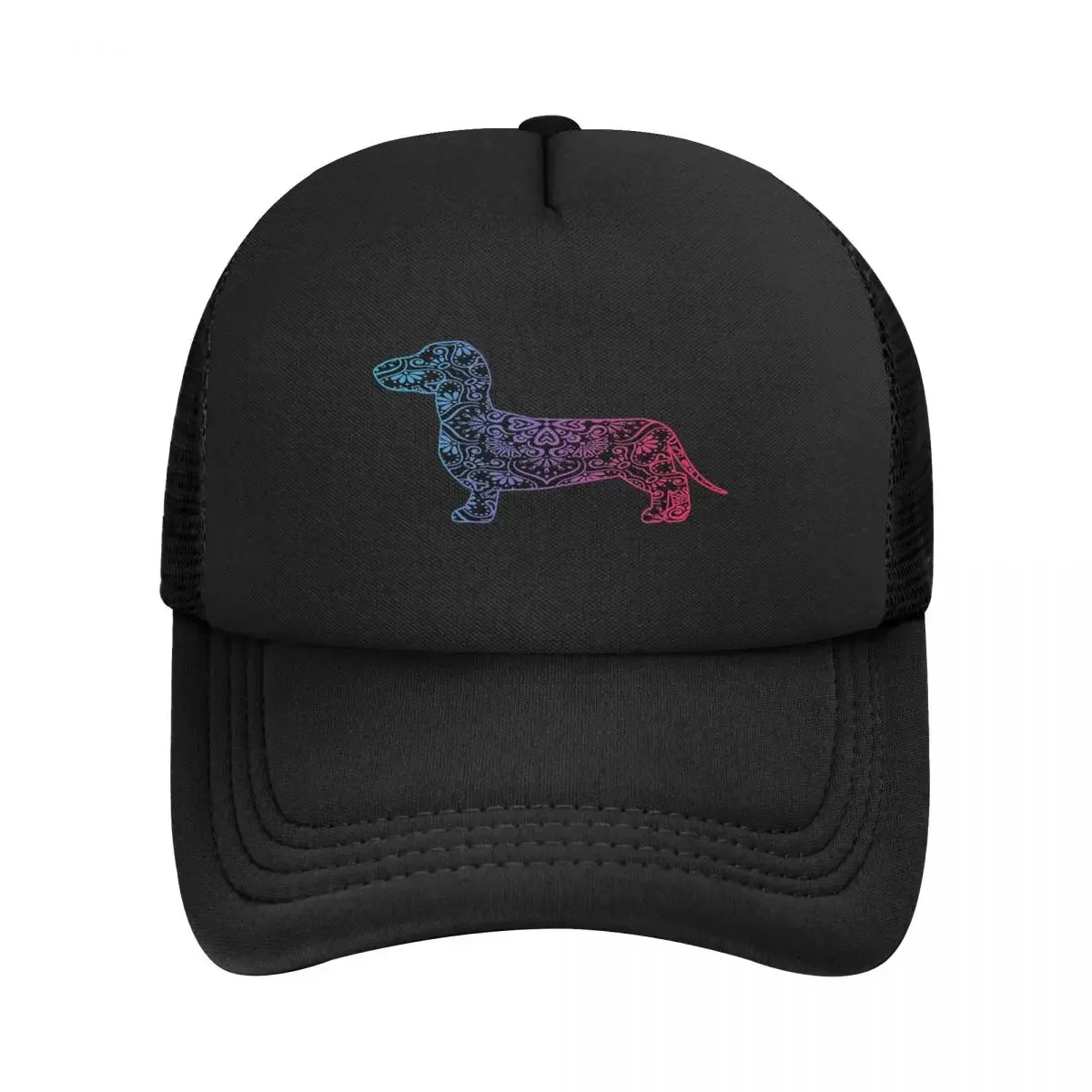 

Dachshund Dog Lover Watercolor Mesh Baseball Caps Snapback Fashion Baseball Hats Breathable Casual Casquette Outdoor Unisex