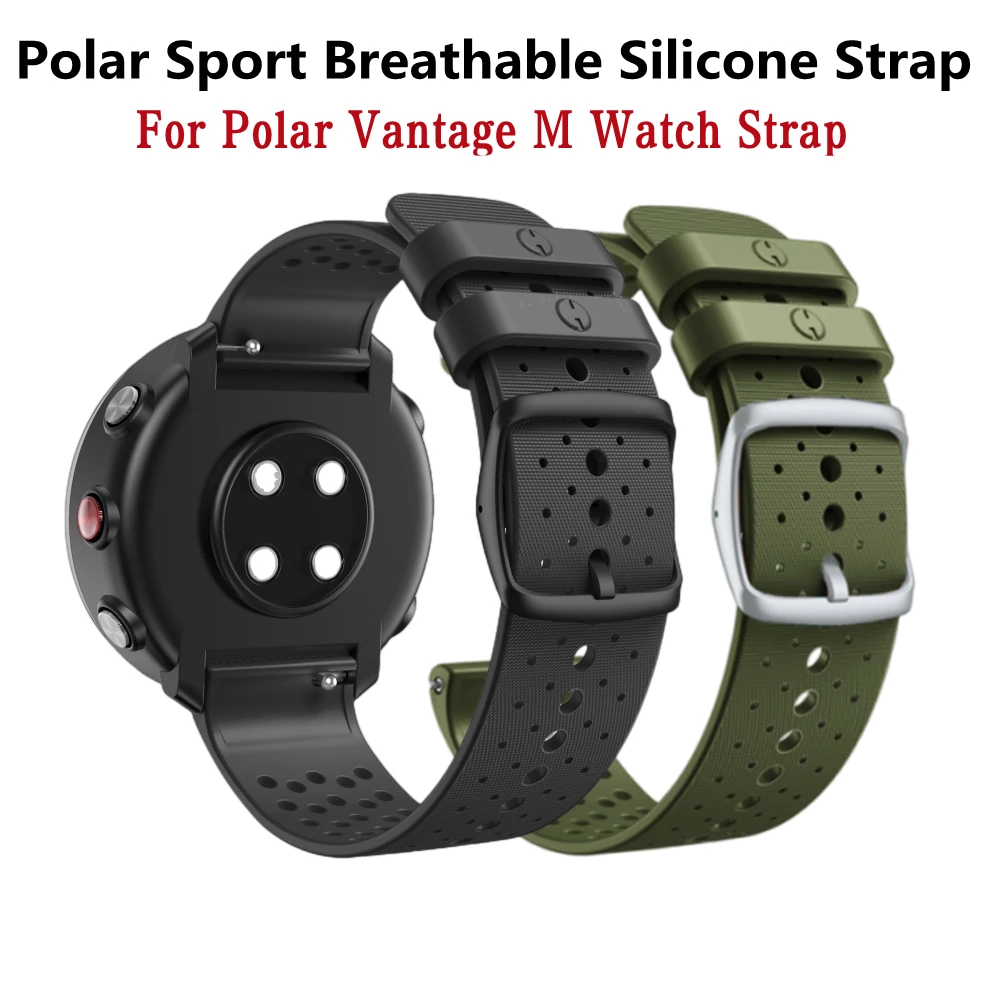 Silicone Smartwatch Band Bracelet For Polar Vantage M Strap Wristband Replacement Belt Easyfit Wristwatch Accessories