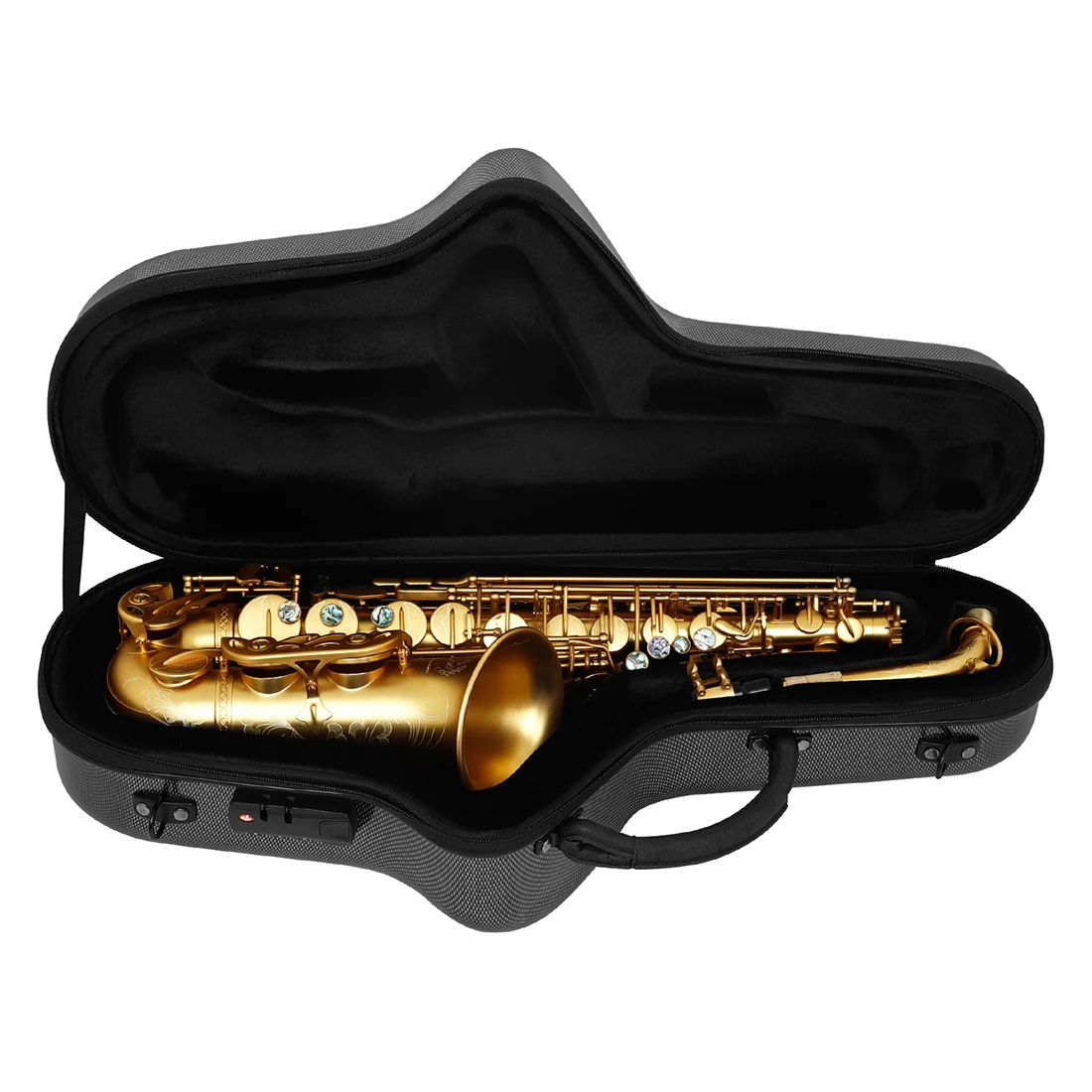 M MBAT High-end Alto Eb Saxophone Brass Body  Sax Matte Golden Saxofone Woodwind Instrument with Case Reeds Gloves Accessories