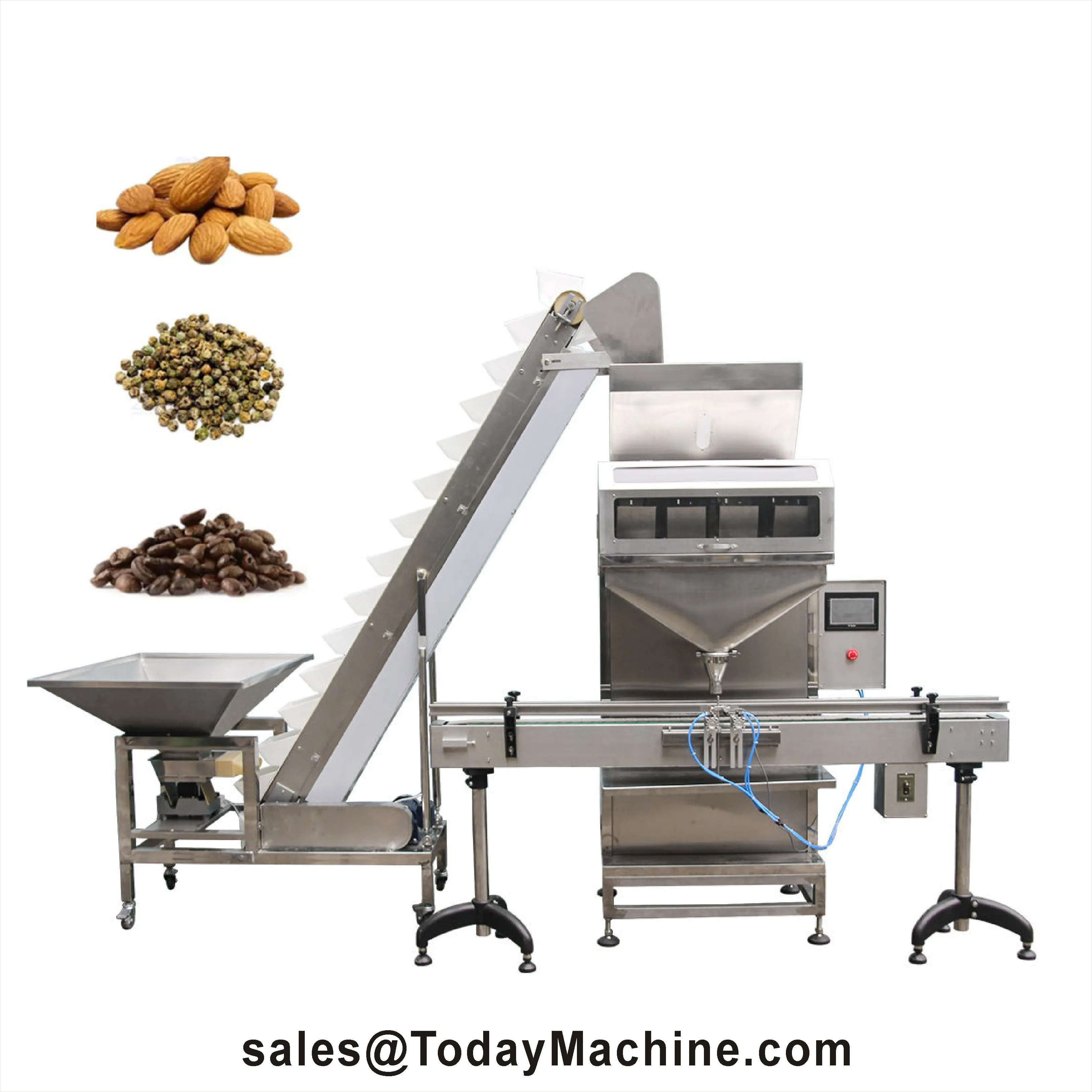Filling Machines Multi-Function Candy Grain Chocolate Beans for Small Food High Accuracy Weighing Filling Packing Machine
