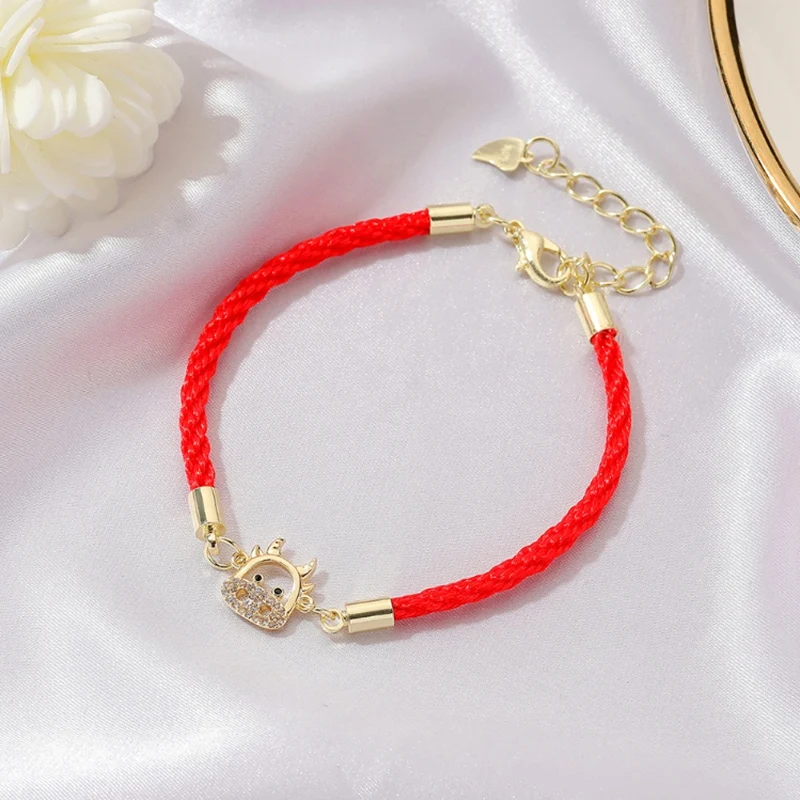 New Year Bracelet Year Of The Ox Fashion Transit Red String Bracelet Red Rope Bracelets Lucky Red Rope Chain