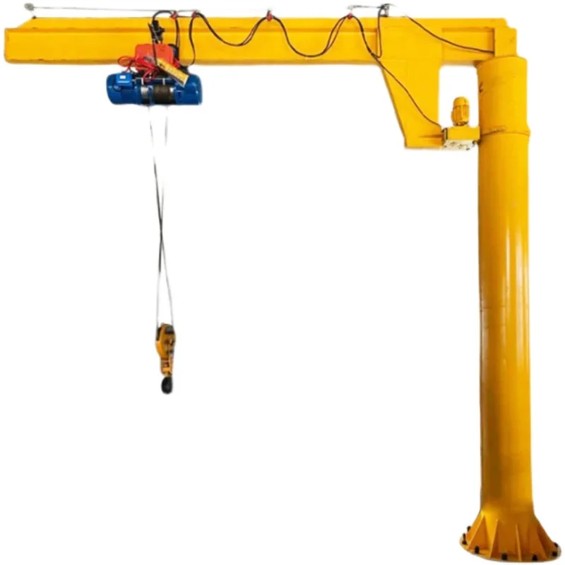 Cantilever crane electric rotation 1/3 small column rocker  single arm  single arm  rotary boom
