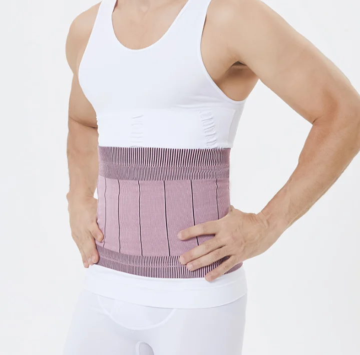 Men's Seamless Lightweight Waist Support Thermal Insulation Tummy Reducing Highly Elastic Slimming Shaping Belt