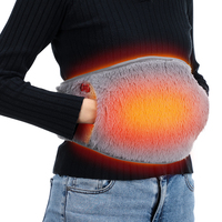 Electric Heating Abdomen Waist Belt 3 Levels Adjustable USB Hand Warmer Winter Hot Compress Lumbar Women Menstrual Warmer