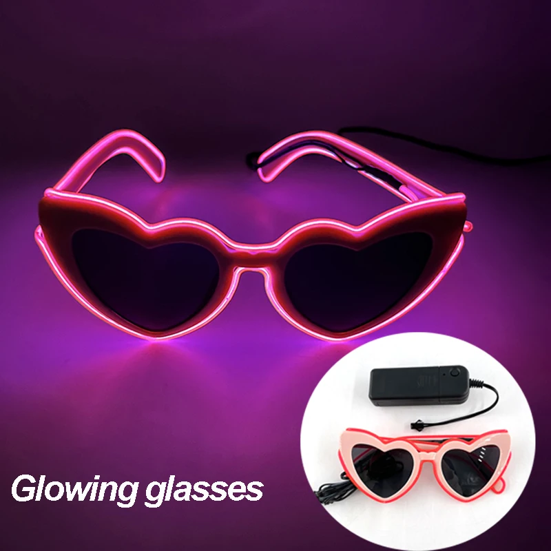 2024 Summer Beach Sunglasses Women  Fashion Heart Shaped Glasses Girls Night Gift Bride To Be Glasses