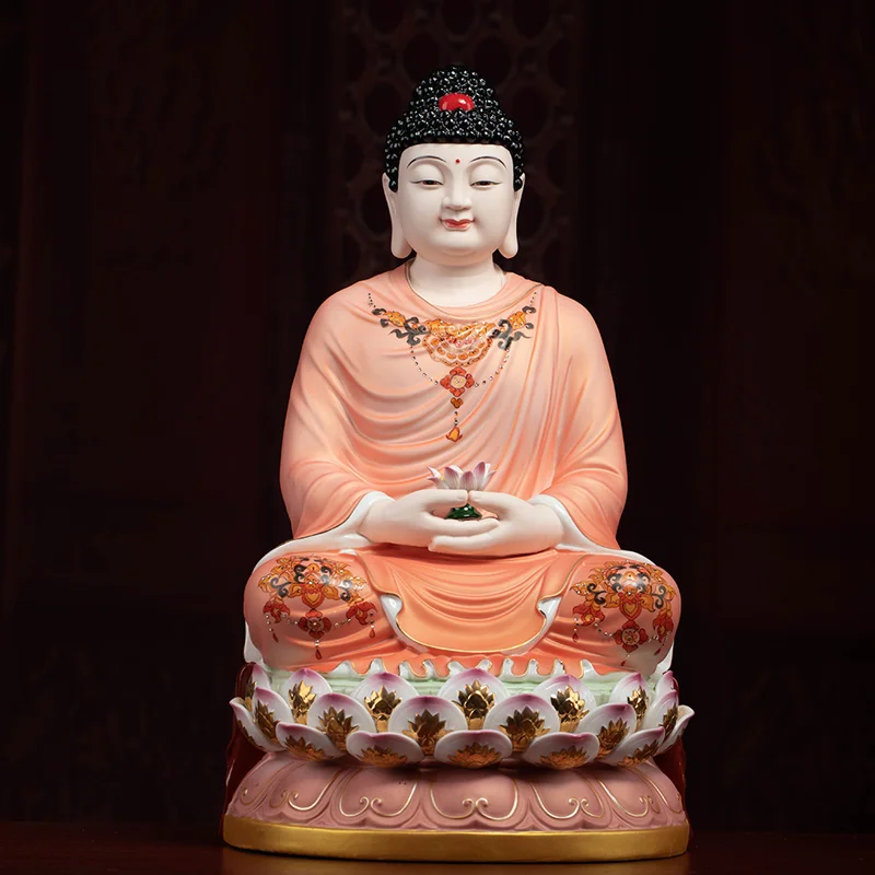 Dai Yutang ceramic ornament 19 inch Sakyamuni Buddha guanyindi Tibetan king Bodhisattva Buddha statue, Maitreya Buddha's home