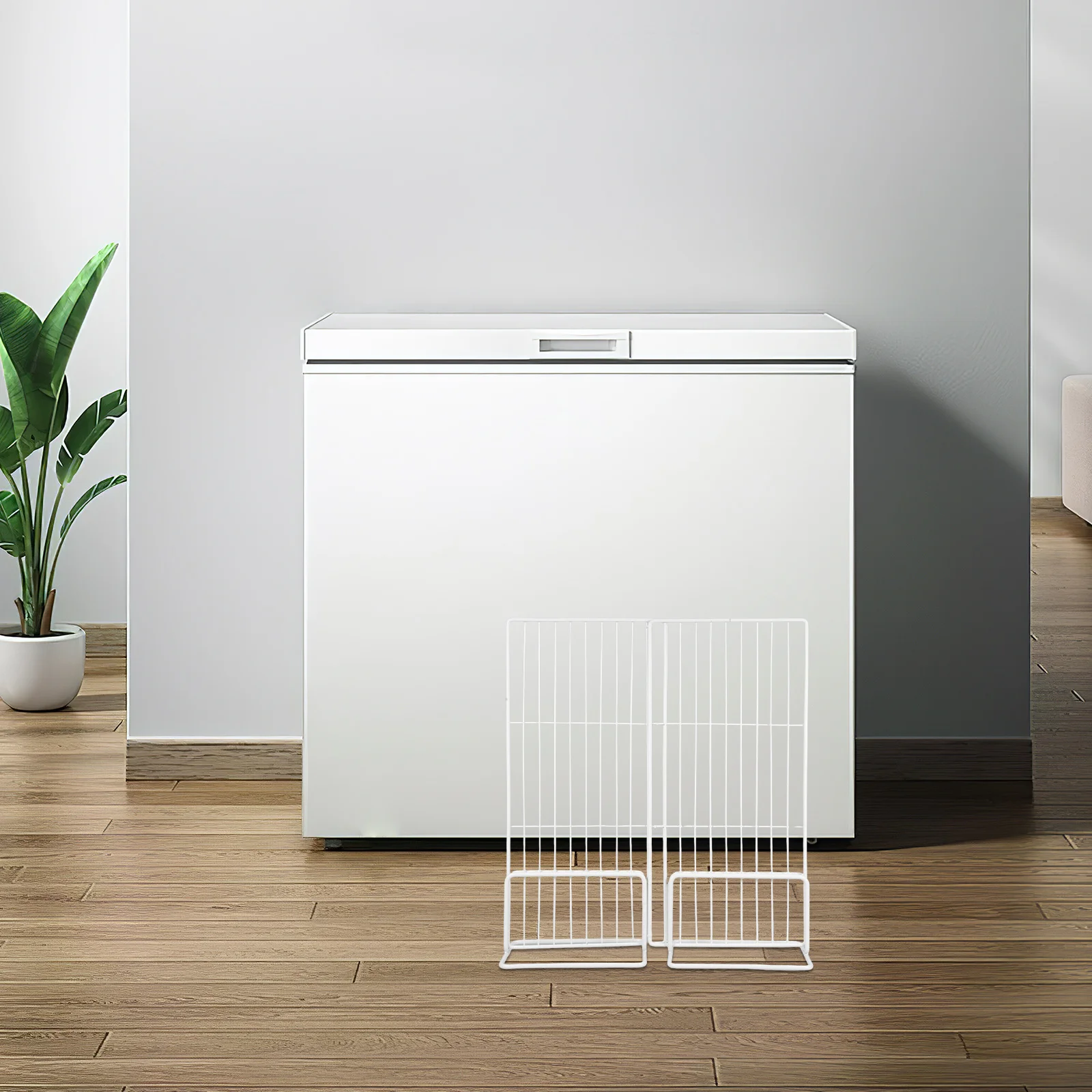 

Plastic Fridge Shelf Organizer Stable Refrigerator Divider Multi-Functional Freezer Organizing Separators for Neat Refrigerator