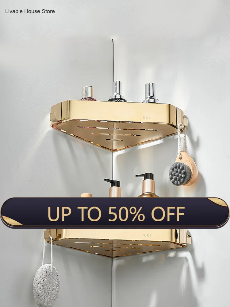 gold-bathroom-tripod-304-stainless-steel-bathroom-wall-hanging-corner-storage-rack-toilet-corner-storage-basket-bathroom-shelf