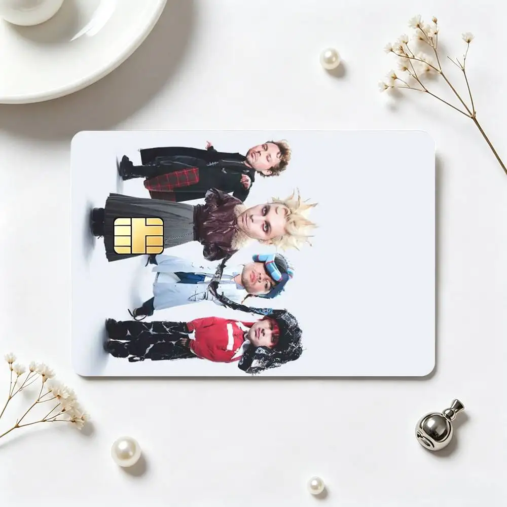 5 Seconds of S-Summers 5SOS  Credit Card HD Stickers Game Card Decal Small Chip Waterproof Sticker Gift
