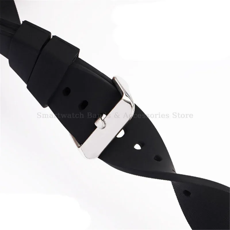 10mm 12mm 14mm 15mm 16mm 18mm 20mm 21mm 22mm 24mm Quick Release Watch Strap for Huawei GT2/3 for Samsung Galaxy3/4 Silicone Band