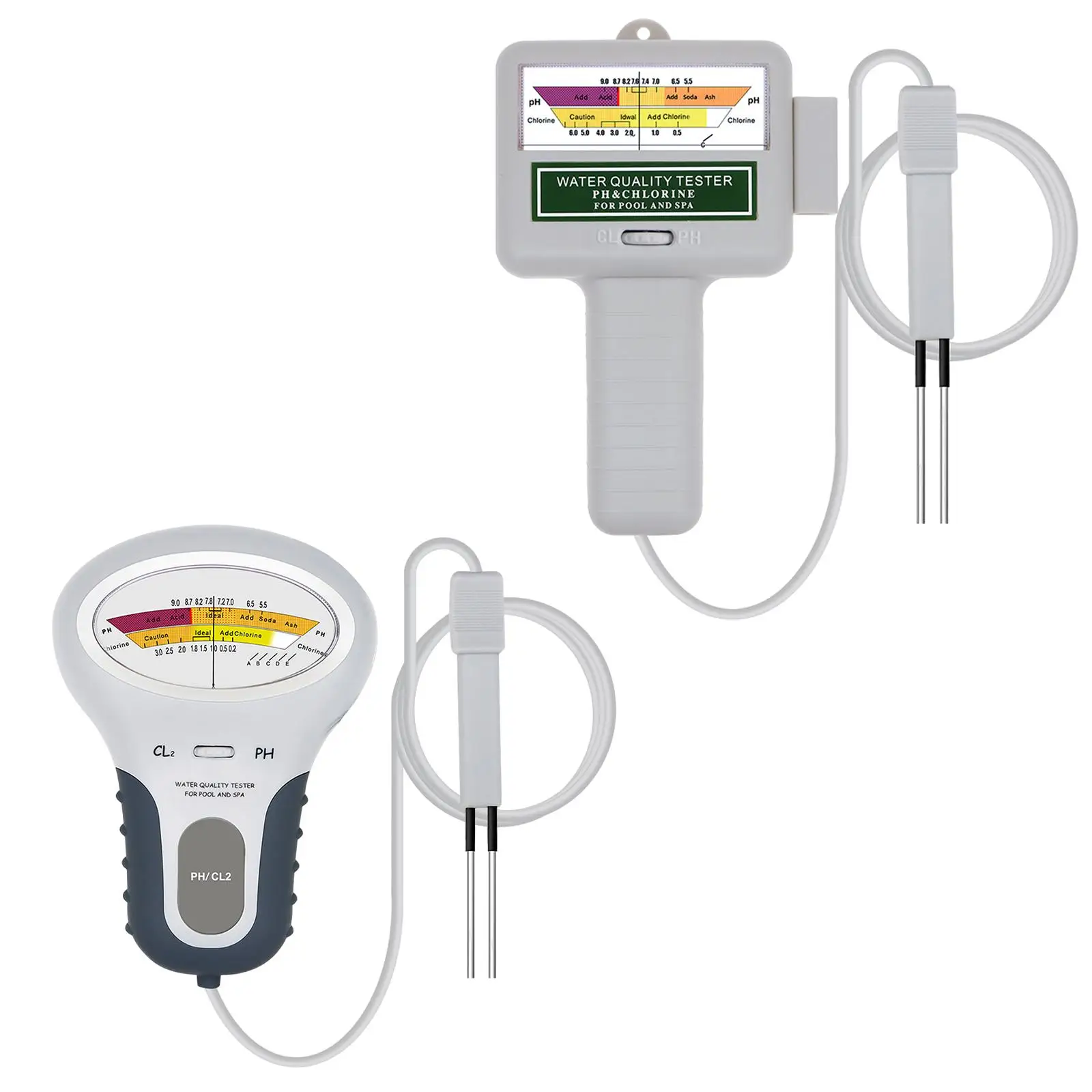 Probador de Calidad del Agua de piscina Medidor de PH compacto CL2 Detector de Calidad del Agua