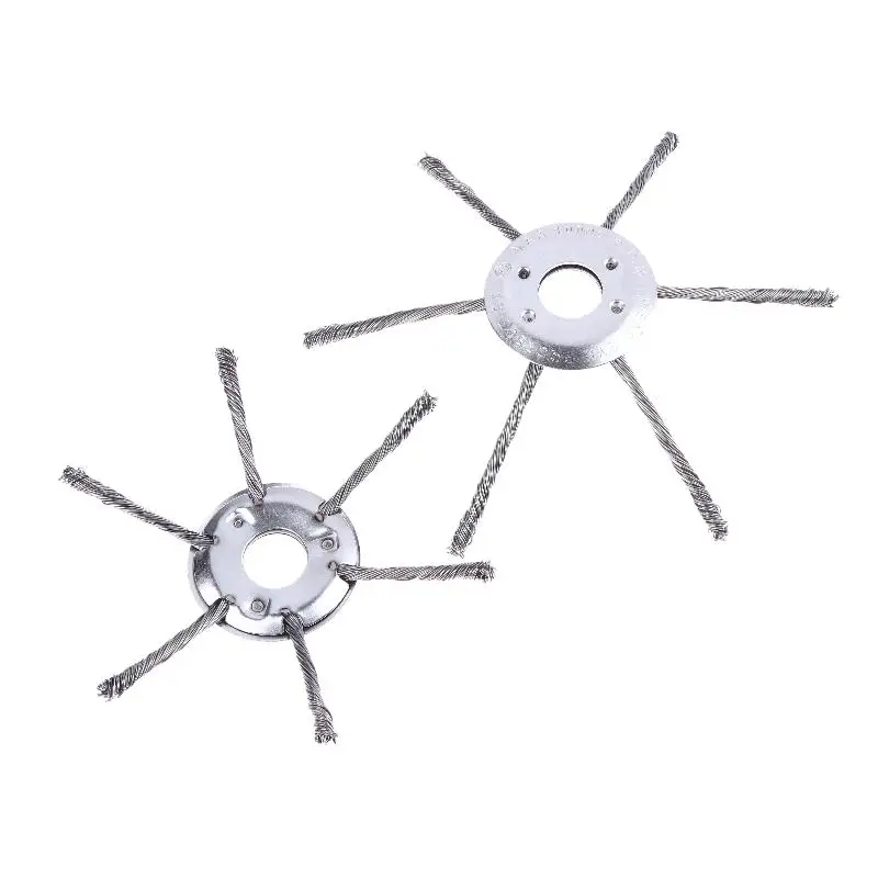 1Pcs 7/8/9-inch Lawn Mower Steel Wire Weed Trimmer Head Rust Removal Wheel Weed Removal Wheel Lawn Mowers Universal Parts image 4