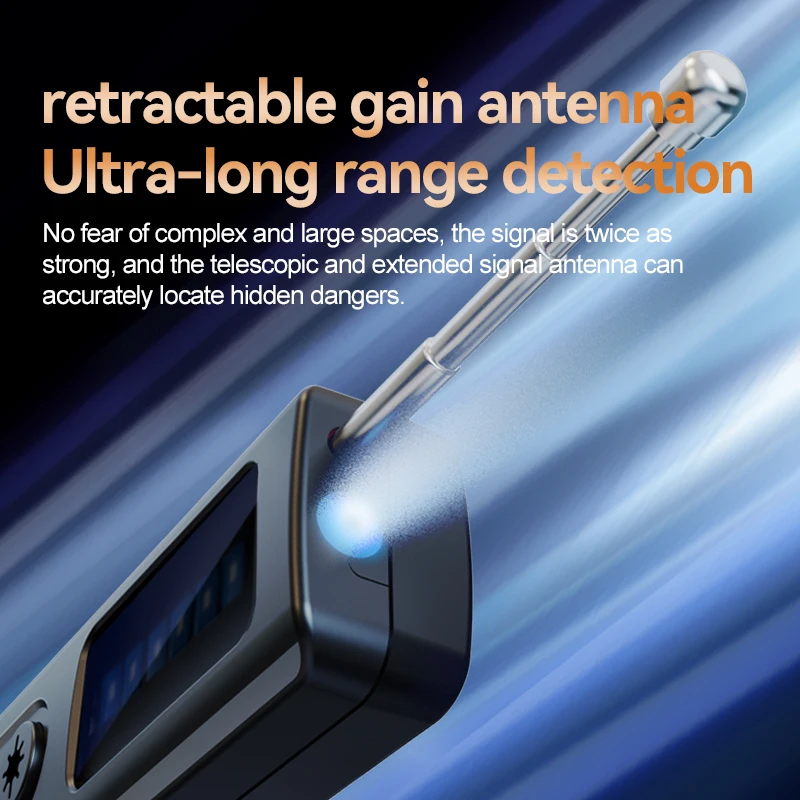 Nuovo prodotto 2025 Rilevatore di segnale a lunga distanza Mini rilevatore di fotocamera Uso in viaggio Macchina portatile per rilevatore di spia GSM