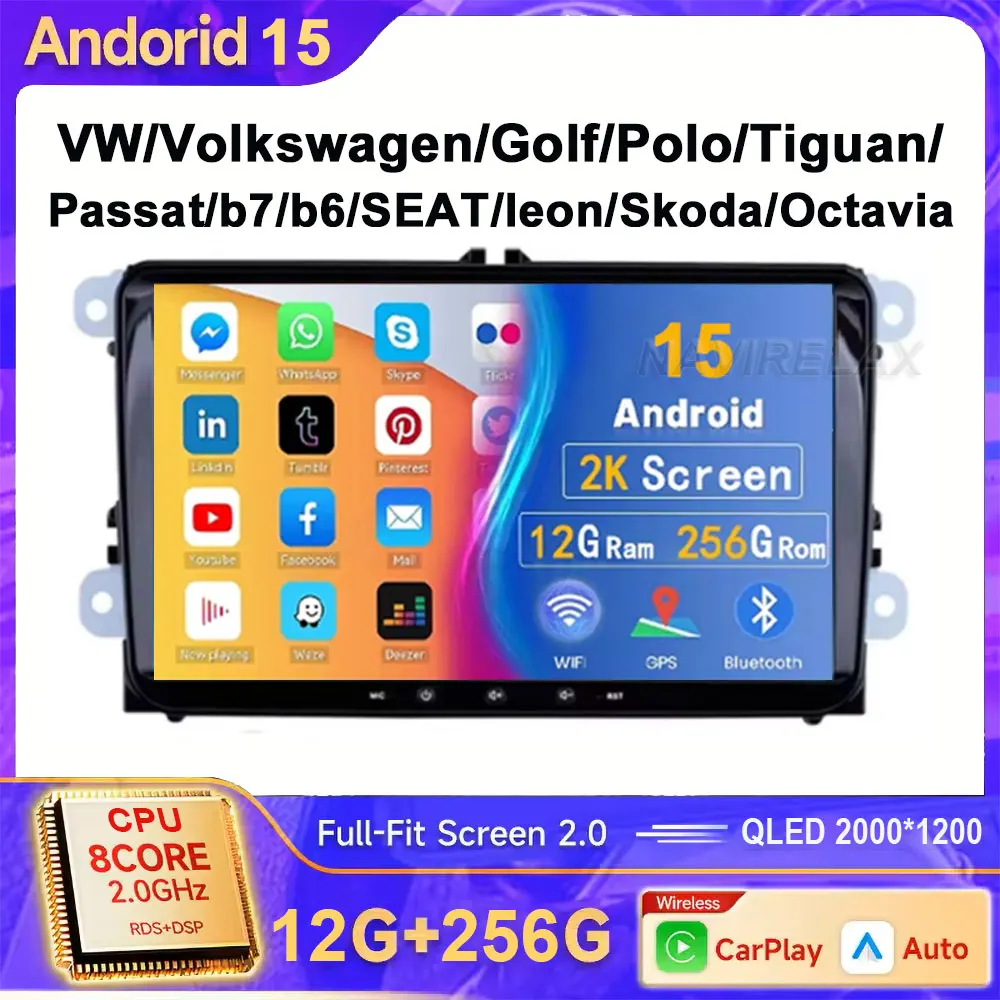 9" Android 15 Car R… - image