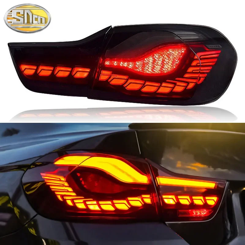 Rear Fog Lamp + Brake Lamp + Reverse + Dynamic Turn Signal Car LED Tail Light For BMW M4 F32 F33 F36 F82 F83 4 Series