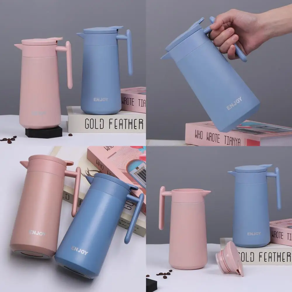 860ml 304 Stainless Steel Vacuum Insulated Water Bottle Large Capacity Portable Travel Mug Home Korean Style Creative Coffee