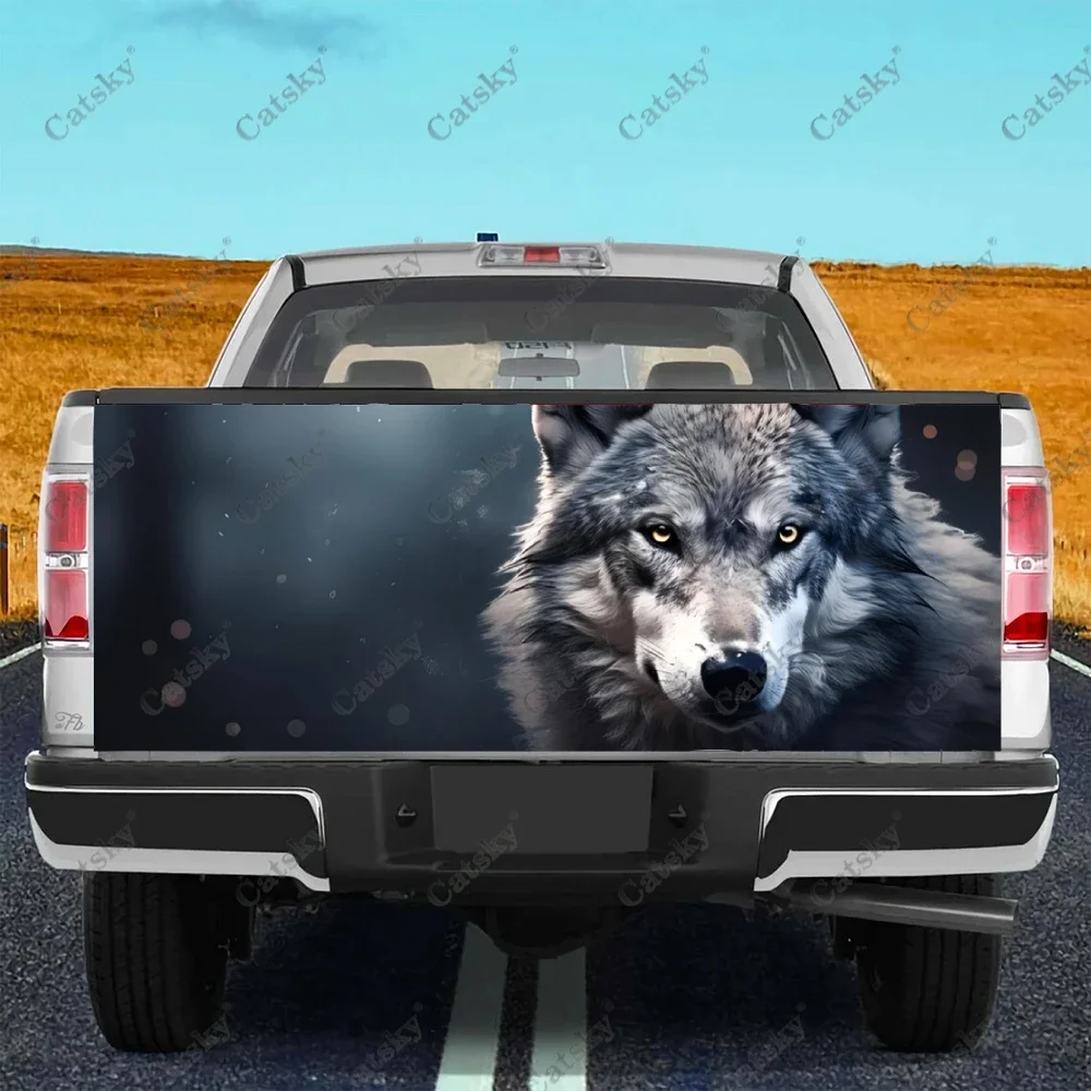 ferocious wolf animal Car stickers rear modification accessories vinyl suitable for cars trucks off-road vehicles SUV stickers