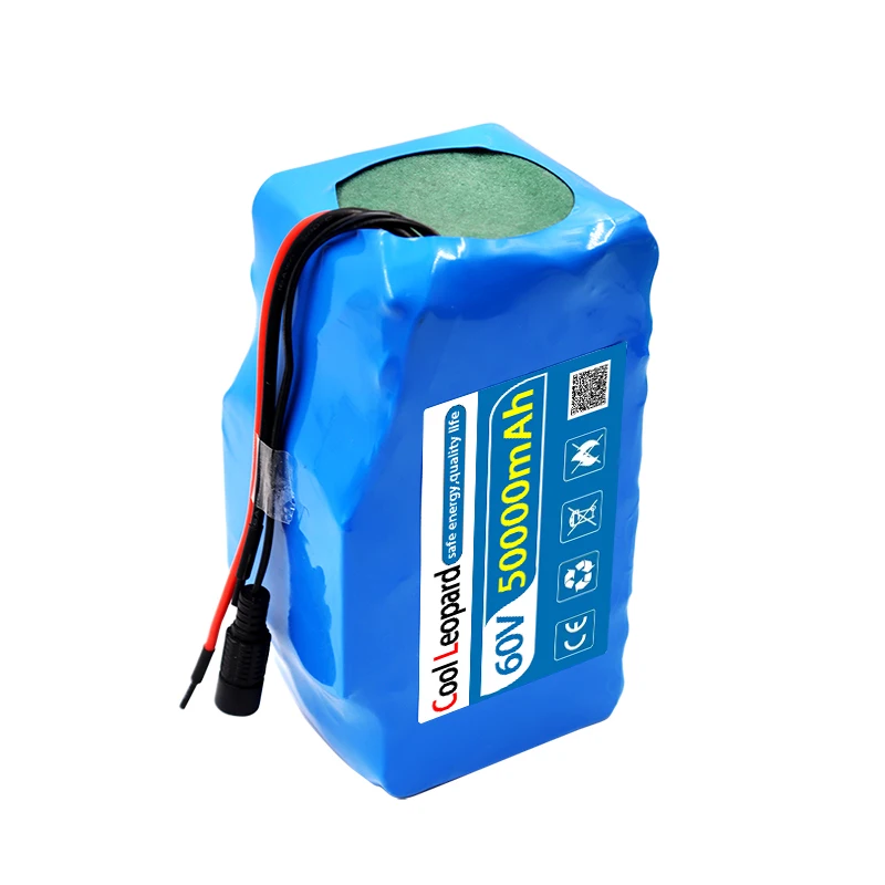 Imagem -04 - Bateria do Lítio-íon para a Bicicleta Elétrica Ebike Trotinette Novo 60v 16s2p 50ah 18650 67.2v 50000mah 30a Bms 750w 1000w