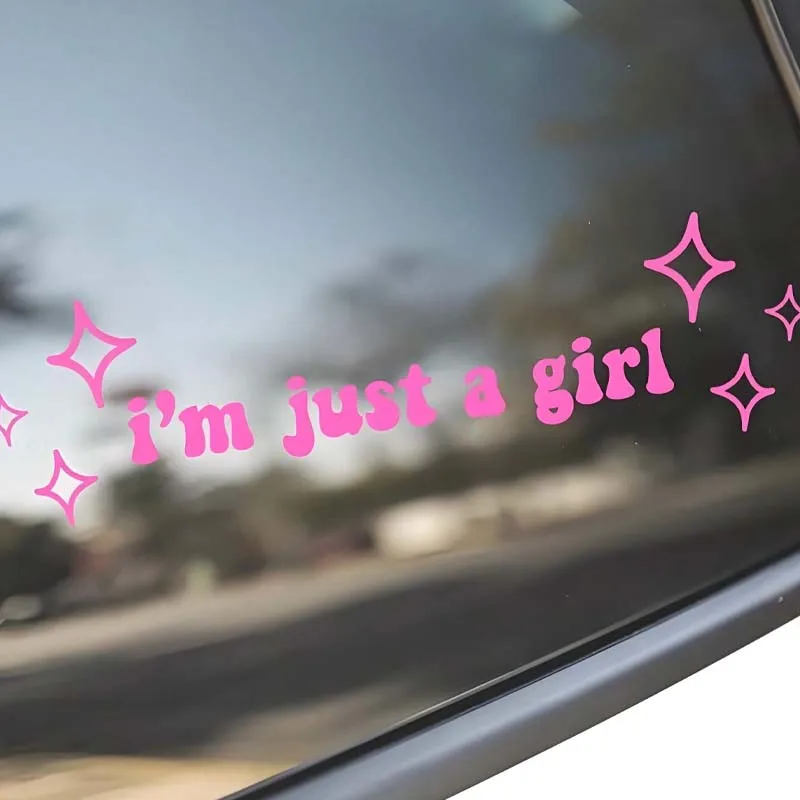 

Наклейка "Just a Girl", подходит для автомобильных наклеек, наклейка в подростковом стиле, наклейка с надписью "I'm really just a girl", забавный подарок для женщин.