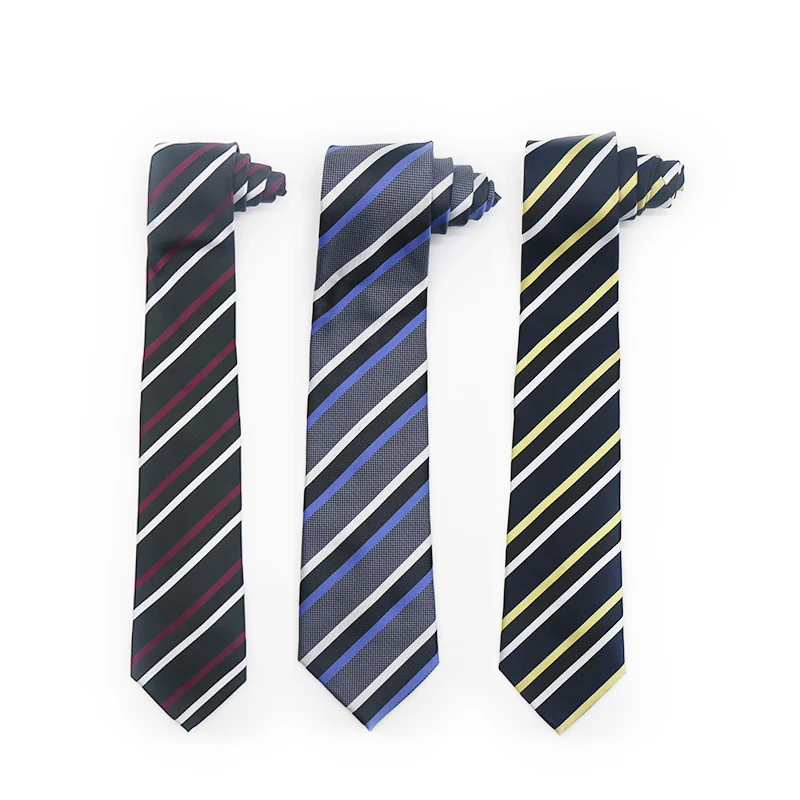 Tie For Man Meeting Business Necktie Fashion Weeding Gravate Polyester Homens De Gravata Interview Necktie Striped Design Ties