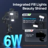 ZHIYUN 公式 SMOOTH 5S AI トラッキング ジンバル スマートフォン用 3 軸スタビライザー フィルライト ジンバル iPhone 15 Pro Max アンドロイド用 3