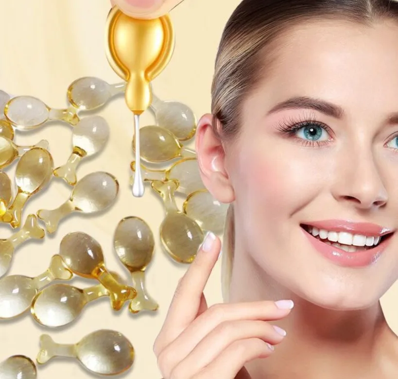 10pcs Capsules Hyaluronic Acid Capsules Essence Moisturizing Anti-aging Face Serum