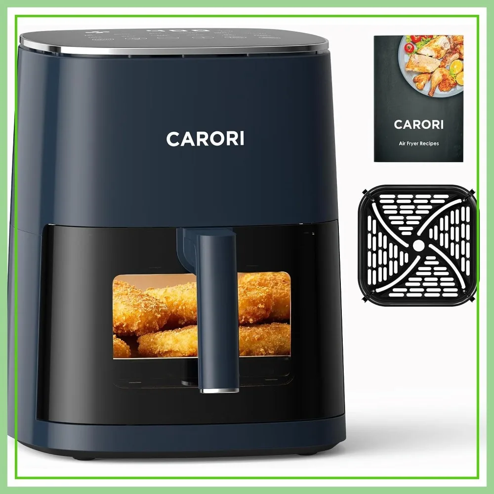 

6Qt Air Fryer with Viewing Window, 12 Preset, Large Capacity, 400℉ Max Crisp, 1700W, Nonstick Dishwasher Safe Basket