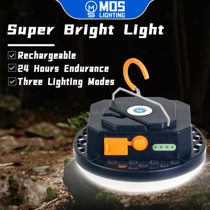 MOSLIGHTING 15W 30W Camping Light Portable LED High Quality Outdoor Emergency Light Fishing Mountaineer Adventure Portable Light