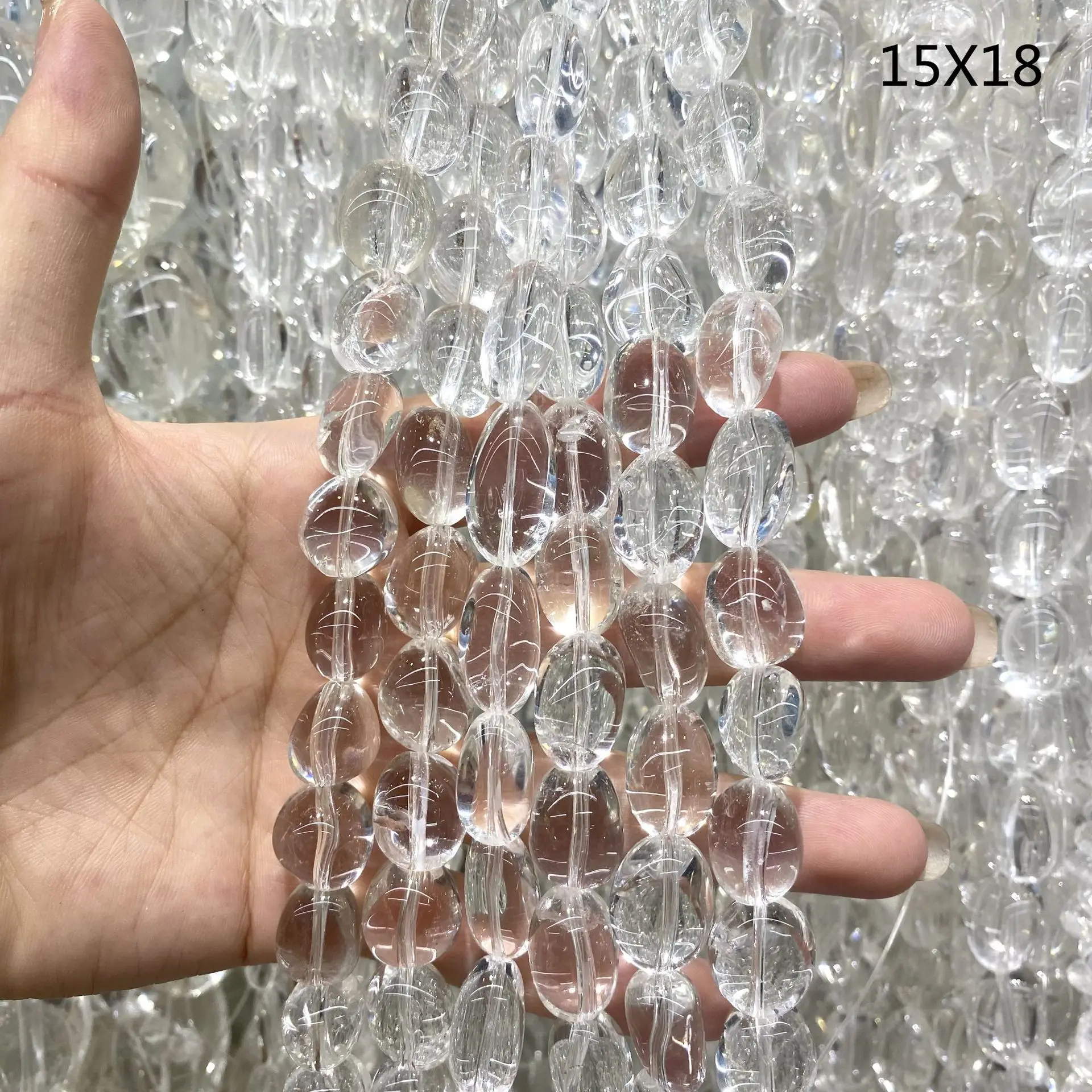 loose beads white crystal BAROQUE  12-35mm  nature  for making jewelry necklace 14inch FPPJ wholesale