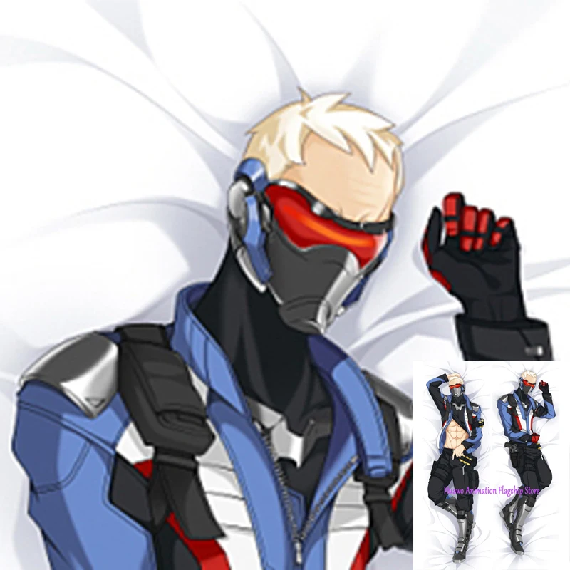 

Anime Dakimakura Pillow Case Soldier 76 Sexy and Busty Beautiful Girl Double-Sided Halloween