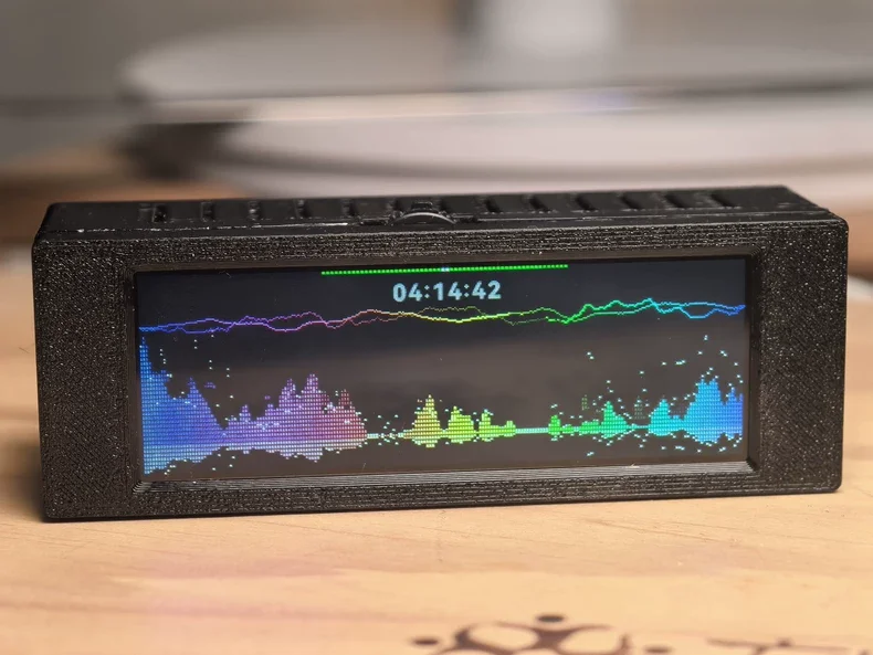 3D printing page turning clock, music spectrum, built-in WiFi for networking