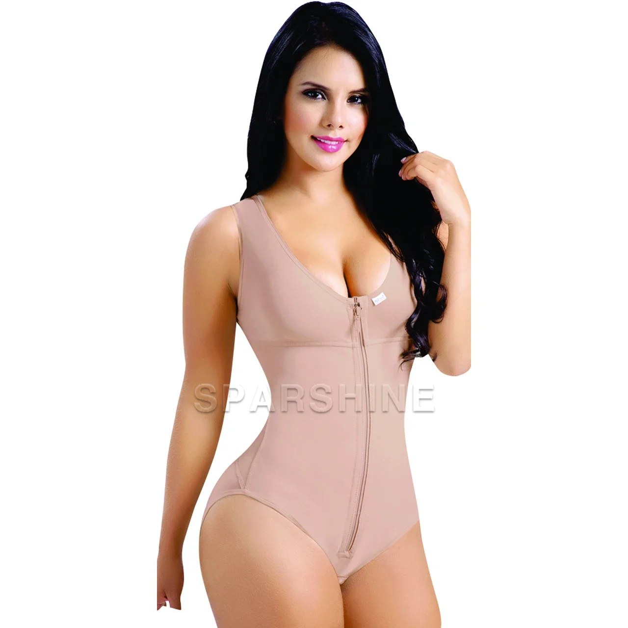 Fajas Colombianas Waist Fat Burning Body Hourglass Shaping Bodysuit Butt Lifter Flat Belly Shapewear With Zipper