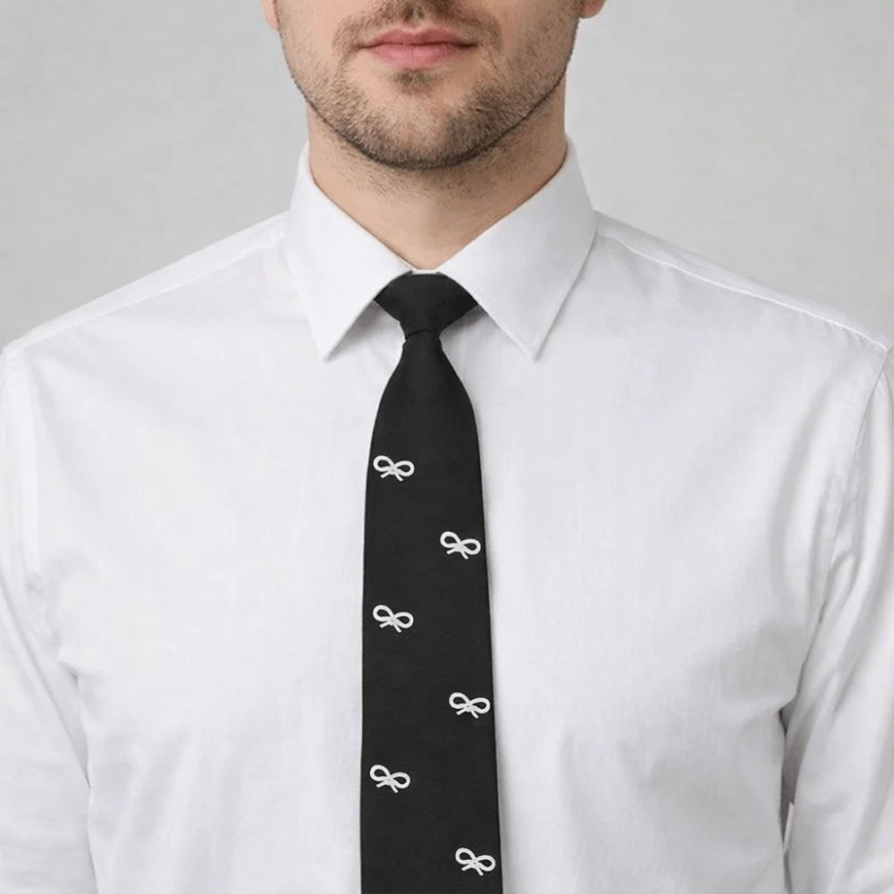 Temperament Bow Pearls Tie Korean Style Choker Hand-beaded Long Necktie Academic Style Collares Shirt Tie Students
