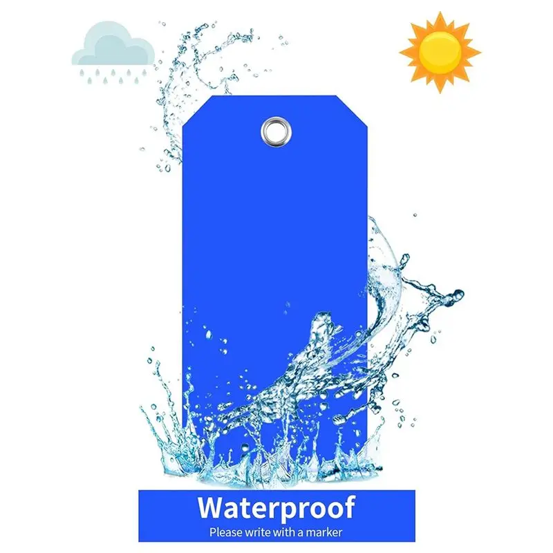 【Big Deal】500 Pieces 4 3/4Inch X 2 3/8Inch Plastic Shipping Tags Colorful Blank Labeling Tags Waterproof Hang Tags Durable Easy