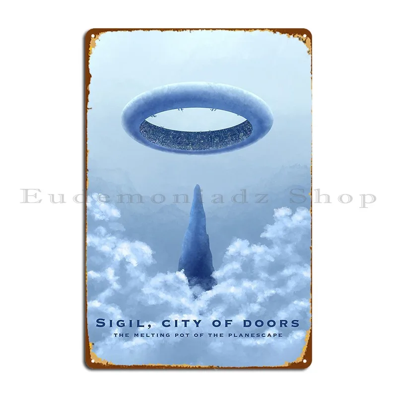 Sigil Travel Poster Metal Sign Plaques Plaques Customized Cinema Kitchen Tin Sign Poster