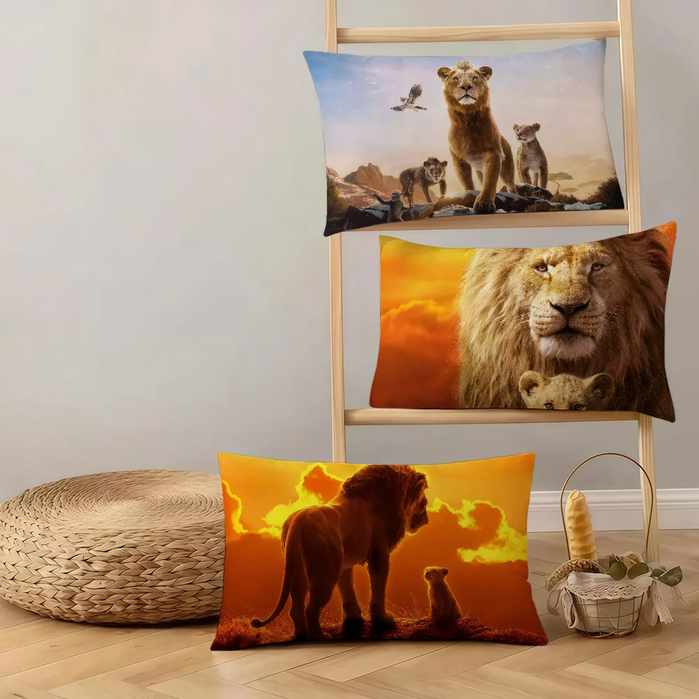 فيلم الرسوم المتحركة لطيف m-Mufasa الأسد k-King dn غطاء وسادة مستطيل أريكة المنزل غرفة المعيشة مكتب hogar مقهى المخدة